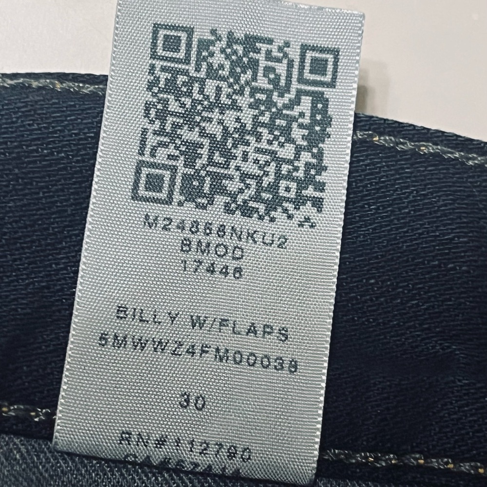 True Religion Billy Bootcut with Flaps Cotton Dark Wash Jeans Sz 30 35”Wx31” - Picture 10 of 12